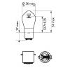 PHILIPS 12728BW Лампа S2 12V 35 35W BA20d (упаковка Blister 1 шт ) (код производителя 77385230)
