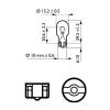 PHILIPS 12067CP Лампа W16W 12V 16W W2.1x9.5d