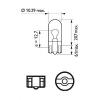 PHILIPS 13961CP Лампа W5W 24V 5W W2,1x9,5d