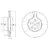 DELPHI BG2729 Тормозной диск