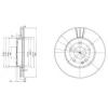 DELPHI BG2768 Тормозной диск