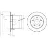 DELPHI BG2332 Тормозной диск