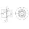DELPHI BG2561 Тормозной диск