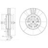 DELPHI BG2829 Тормозной диск