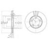 DELPHI BG3071 Тормозной диск