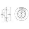 DELPHI BG3359 Тормозной диск