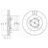 DELPHI BG3378 Тормозной диск