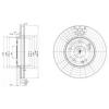 DELPHI BG3396 Тормозной диск