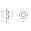 DELPHI BG3416 Тормозной диск