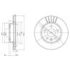 DELPHI BG3417 Тормозной диск