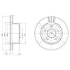 DELPHI BG3533 Тормозной диск