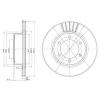 DELPHI BG3535 Тормозной диск