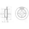 DELPHI BG3548 Тормозной диск