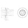 DELPHI BG3567 Тормозной диск