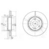 DELPHI BG3733 Тормозной диск