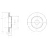 DELPHI BG3761 Тормозной диск