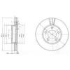 DELPHI BG3927 Тормозной диск