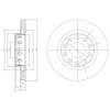 DELPHI BG4058 Тормозной диск
