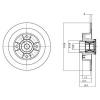 DELPHI BG9028RS Тормозной диск