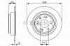 BOSCH 0986479740 Диск тормозной BOSCH 0986479740 ACCORD 08- задн 305*9