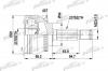PATRON PCV5052 ШРУС наружн к-кт [A:25 B:33 D: 54 ABS:43] MITSUBISHI: GALANT VI 2.0-2.4 GDI 96-03