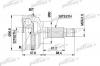 PATRON PCV1131A ШРУС наружн к-кт HONDA: ACCORD IV-V 92 - 98, PRELUDE III-IV 86 - 96, LEGEND II, III (KA7,KA8,KA9) 3.2/3.5  91-
