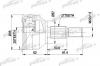PATRON PCV1202 ШРУС наружн к-кт FORD: MONDEO 1.8/1.8TD/2.0 93-96