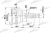 PATRON PCV1284 ШРУС наружн к-кт HONDA: ACCORD 2.0/2.0TD 96-98, ROVER: 620, 623 -94