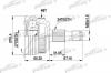 PATRON PCV1367 ШРУС наружн к-кт MERCEDES-BENZ: A-Class W168 РКПП 1.4/1.6/1.6CDI/1.7CDI 97-, с ABS 48