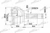 PATRON PCV1404 ШРУС наружн к-кт MITSUBISHI: GALANT V 92 - 96, SPACE WAGON 91 - 98