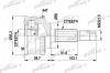 PATRON PCV1508 ШРУС наружн к-кт NISSAN: PRIMERA 02 -, PRIMERA Hatchback 02 -, PRIMERA универсал 02 -