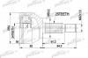 PATRON PCV1511 ШРУС наружн к-кт FORD: FOCUS 98 - 04, FOCUS универсал 99 - 04