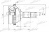 PATRON PCV1585 ШРУС наружн к-кт CITROEN: Berlingo 1.6HDI 05- [A:25, B:34 ABS:48]
