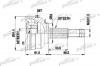 PATRON PCV9529 ШРУС наружн к-кт CHRYSLER: CIRRUS, SEBRING 95-99, DODGE: STRATUS 95-99, PLYMOUTH: BREEZE 95-99 - С ABS