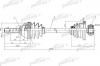 PATRON PDS0196 Полуось лев OPEL: Vivaro, RENAULT:Traffic 2.0 16V/1.9Di 01&gt;