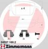 ZIMMERMANN 24537.160.2 Комплект тормозных колодок, дисковый тормоз