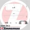 ZIMMERMANN 24306.205.2 Комплект тормозных колодок, дисковый тормоз