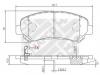 MAPCO 6831 Колодки тормозные передние
