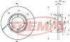 FREMAX BD-4392 Тормозной диск