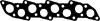 REINZ 71-52463-00 Прокладка коллектора Hyundai 2.5D 93&gt; Mitsubishi Pajero 2.5TD 88&gt; Ex