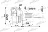 PATRON PCV1269 ШРУС наружн к-кт SAAB: 900 2.0/2.3/2.5 93-98, 9-3 2.0/2.0T/2.2TiD/2.3i 98-02, с ABS 29