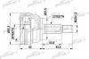 PATRON PCV1317 ШРУС наружн к-кт RENAULT: LAGUNA 03.97-03.01 3.0 24V