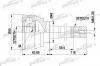 PATRON PCV1380 ШРУС наружн к-кт SUZUKI: VITARA 88 - 98, VITARA Cabrio 88 - 99
