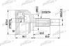 PATRON PCV1442 ШРУС наружн к-кт NISSAN: MICRA 03 -