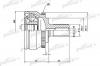 PATRON PCV3560 ШРУС наружн к-кт VOLVO: C70/S60/S70 97-