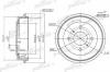 PATRON PDR1256 Барабан тормозной задн NISSAN: PRIMERA 90-96, PRIMERA 96-01, PRIMERA Hatchback 90-96, PRIMERA Hatchback 96-02, PRIMERA Traveller 90-98
