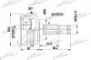 PATRON PCV1263 ШРУС наружн к-кт CITROEN: XM 89 - 94, XM 94 - 00, XM Break 89 - 94, XM Break 94 - 00, PEUGEOT: 605 89 - 99