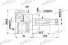 PATRON PCV1331 ШРУС наружн к-кт MITSUBISHI: GALANT V 92 - 96,GALANT V седан 92 - 96