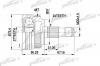 PATRON PCV1434 ШРУС наружн к-кт MERCEDES-BENZ: A-Class W168 АКПП 1.4/1.6/1.6CDI/1.7CDI 97-, с ABS 48
