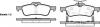 REMSA 086202 Колодка тормозная к-т,дисковый тормоз TOYOTA YARIS (_P9_)